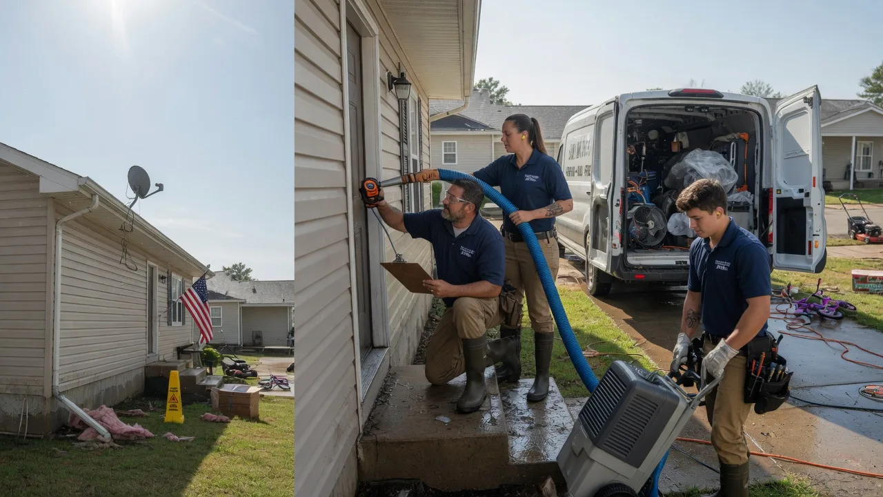 Ceiling Water Damage Restoration in Henderson, MI near me